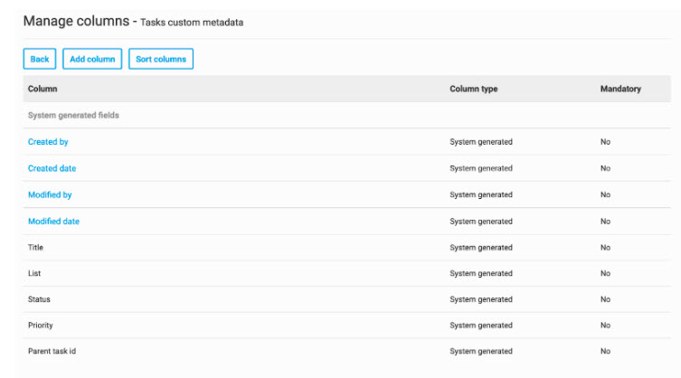 Configure tasks custom metadata1