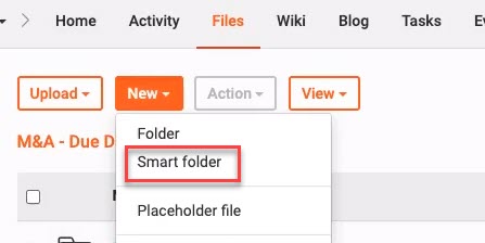 New Smart Folder