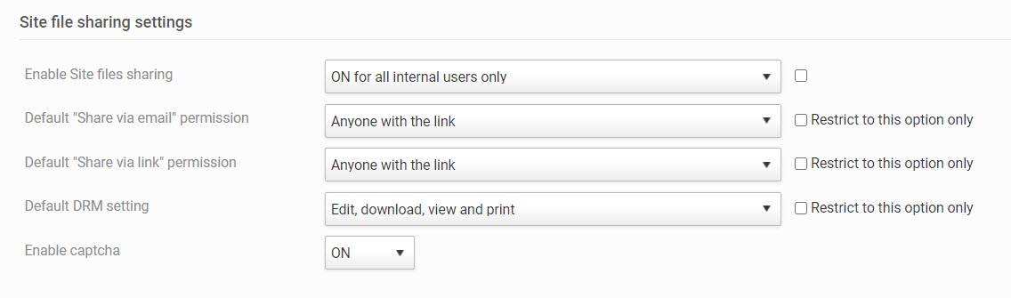 Share links and set preview preferences